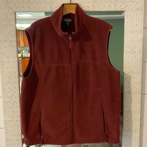 LL Bean fleece vest
